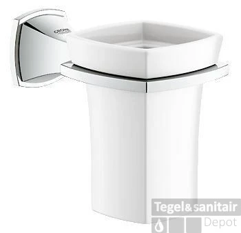 Grohe Grandera Glashouder Met Glas Chroom 3 Grohe Grandera Glashouder Met Glas Chroom