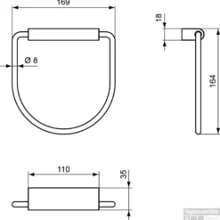 Ideal Standard Connect Handdoekring Rond 16.9 Cm. Chroom 5 Ideal Standard Connect Handdoekring Rond 16.9 Cm. Chroom -Goedkope Stijl Baden Winkel 63297