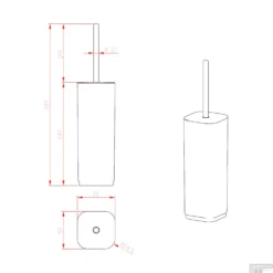 Toiletborstelhouder Sapho Seventy Vrijstaand 38.7x9 Cm Grijs -Goedkope Stijl Baden Winkel 633408 toiletborstelhouder sapho seventy vrijstaand 38.7x9 cm grijs 4