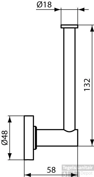 Ideal Standard Iom Reserverolhouder Chroom 4 Ideal Standard Iom Reserverolhouder Chroom - Afbeelding 2