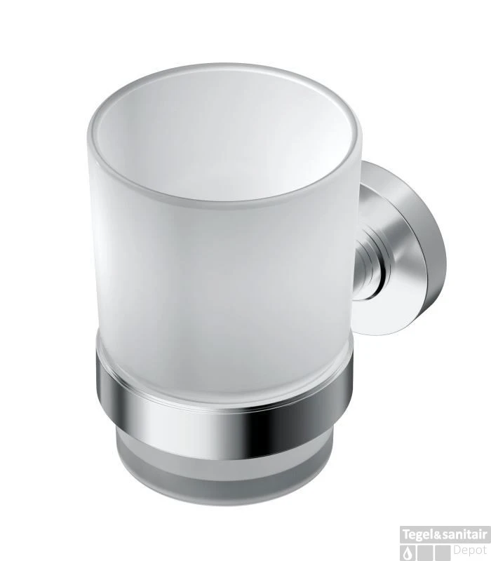 Ideal Standard Iom Glashouder Met Glas Chroom-mat Glas 3 Ideal Standard Iom Glashouder Met Glas Chroom-mat Glas