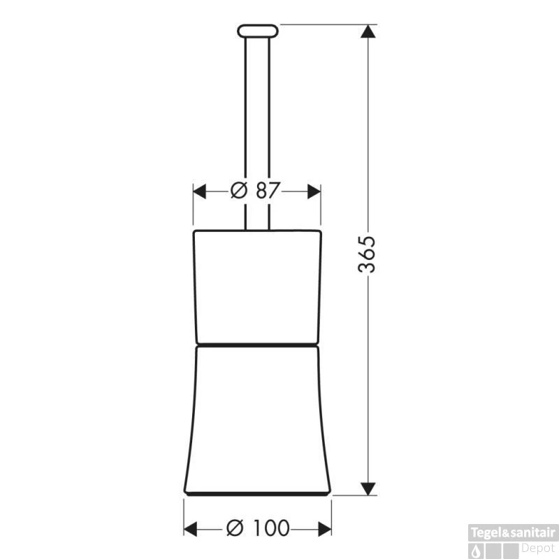 Axor Closetborstelhouder Staand Chroom 4 Axor Closetborstelhouder Staand Chroom - Afbeelding 2