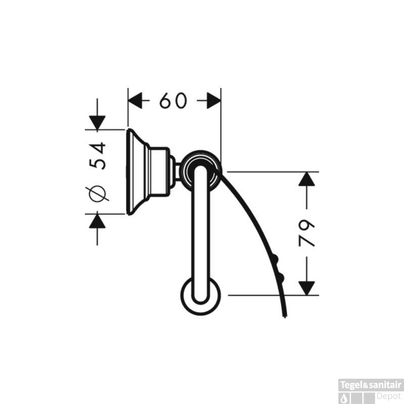 Axor Montreux Closetrolhouder Chroom 4 Axor Montreux Closetrolhouder Chroom - Afbeelding 2