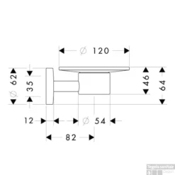 Hansgrohe E/s Zeephouder Brushed Nickel -Goedkope Stijl Baden Winkel 68121