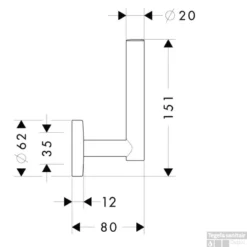 Hansgrohe E/s Reserverolhouder Brushed Nickel 5 Hansgrohe E/s Reserverolhouder Brushed Nickel -Goedkope Stijl Baden Winkel 68123