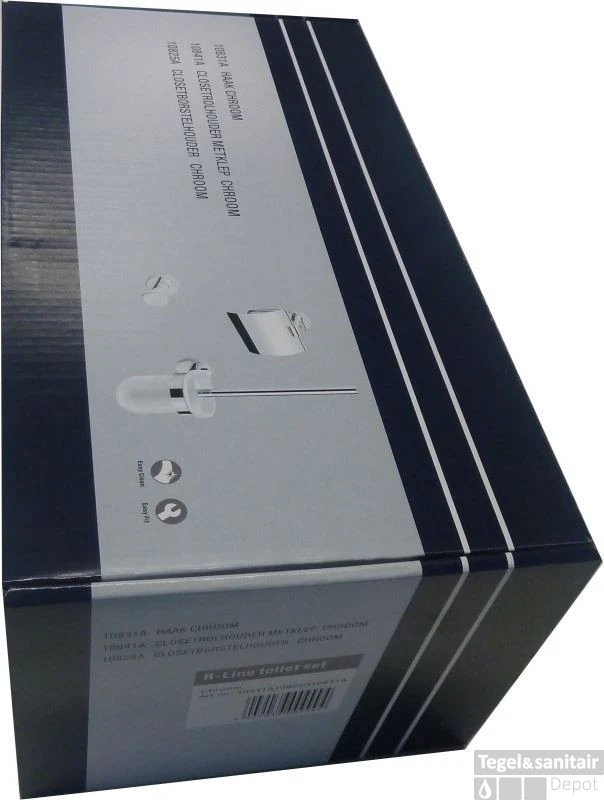 B&w-luxury Nice 10831-10841-10825k - Closetrol En Borstelhouder Chroom 4 B&w-luxury Nice 10831-10841-10825k - Closetrol En Borstelhouder Chroom - Afbeelding 2