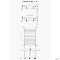 Handdoekradiator Florion Dubbel 722 X 500 Mm Donker Grijs 8 Handdoekradiator Florion Dubbel 722 X 500 Mm Donker Grijs -Goedkope Stijl Baden Winkel 72 2 x 50 cm designradiator florion nxt dubbel 505 watt wit tech 8