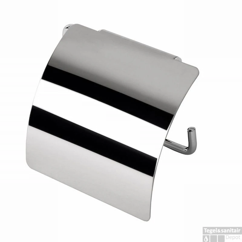 Closetrolhouder Met Klep Geesa Hotel RVS 3 Closetrolhouder Met Klep Geesa Hotel RVS