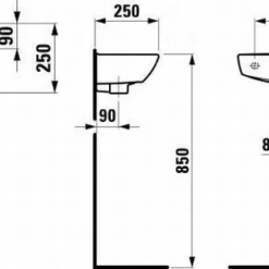 Laufen Pro B Fontein 50x25 Cm. Kraangat Links Wit 5 Laufen Pro B Fontein 50x25 Cm. Kraangat Links Wit -Goedkope Stijl Baden Winkel 78768
