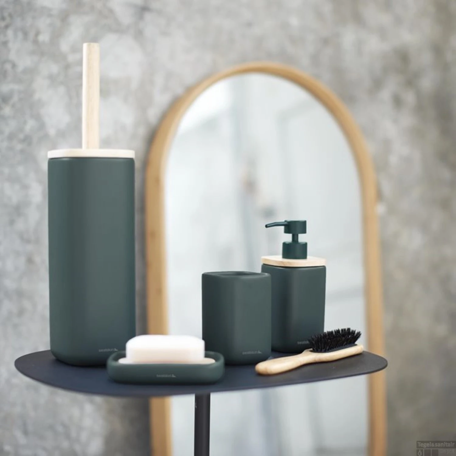 Toiletborstel Met Houder Sealskin Mind Donkergroen 9 Toiletborstel Met Houder Sealskin Mind Donkergroen - Afbeelding 7