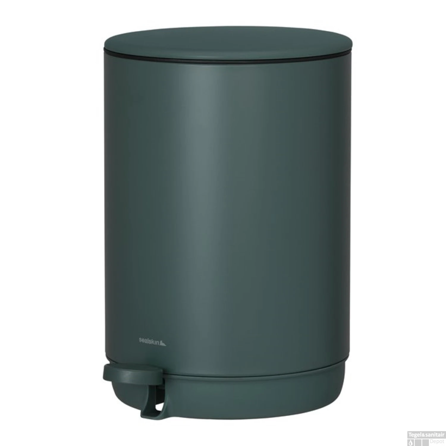 Pedaalemmer Vrijstaand Sealskin Mind 5 Liter Donkergroen 4 Pedaalemmer Vrijstaand Sealskin Mind 5 Liter Donkergroen - Afbeelding 2