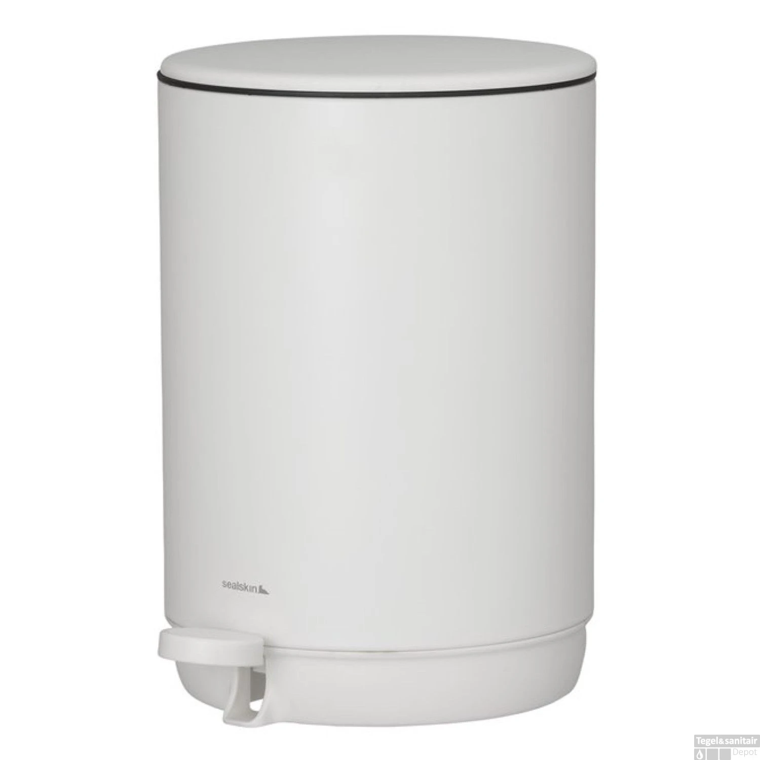 Pedaalemmer Vrijstaand Sealskin Mind 5 Liter Wit 4 Pedaalemmer Vrijstaand Sealskin Mind 5 Liter Wit - Afbeelding 2