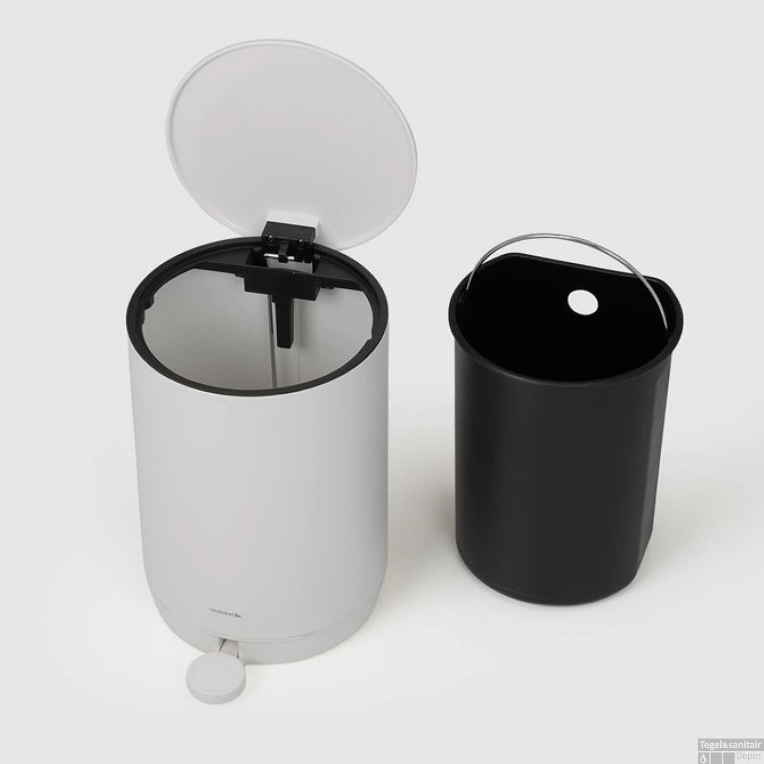 Pedaalemmer Vrijstaand Sealskin Mind 5 Liter Wit 5 Pedaalemmer Vrijstaand Sealskin Mind 5 Liter Wit - Afbeelding 3