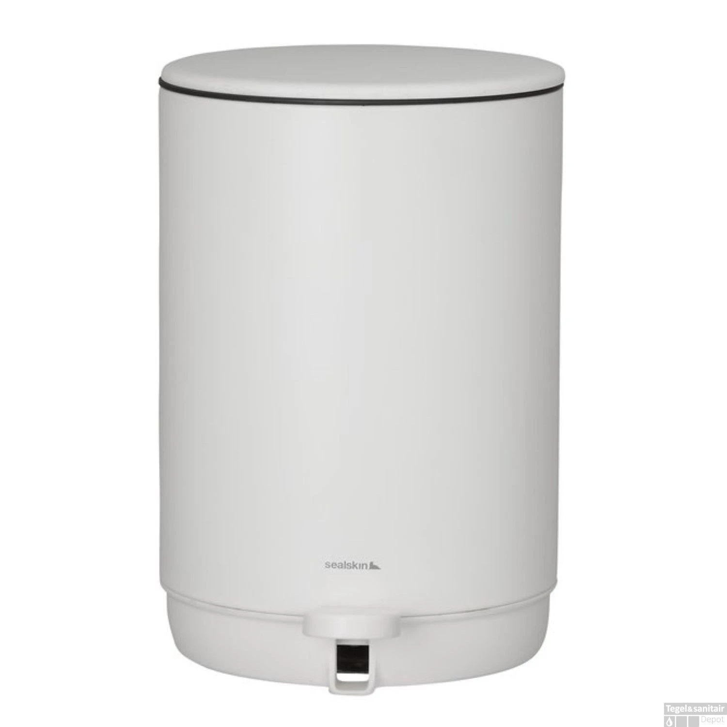 Pedaalemmer Vrijstaand Sealskin Mind 5 Liter Wit 3 Pedaalemmer Vrijstaand Sealskin Mind 5 Liter Wit