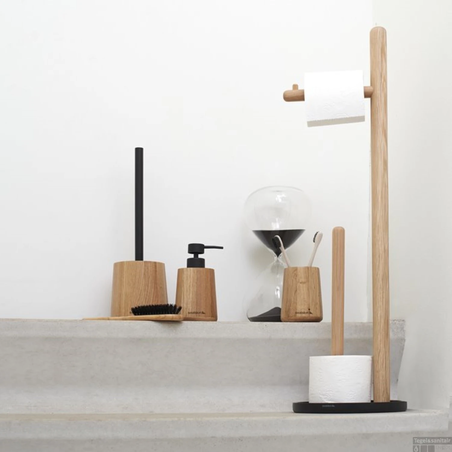 Toiletrolhouder / Reserverolhouder Vrijstaand Sealskin Earth Eiken 6 Toiletrolhouder / Reserverolhouder Vrijstaand Sealskin Earth Eiken - Afbeelding 4