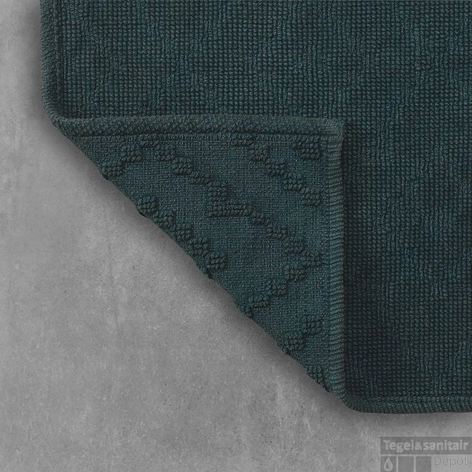 Badmat Sealskin Aztec 60x90 Cm Katoen Donkergroen 5 Badmat Sealskin Aztec 60x90 Cm Katoen Donkergroen - Afbeelding 3