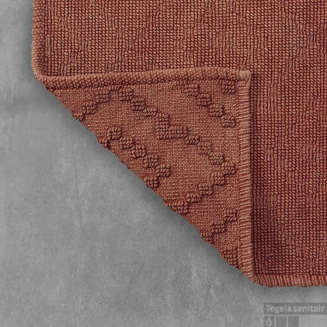 Badmat Sealskin Aztec 60x90 Cm Katoen Donkerroze 5 Badmat Sealskin Aztec 60x90 Cm Katoen Donkerroze - Afbeelding 3