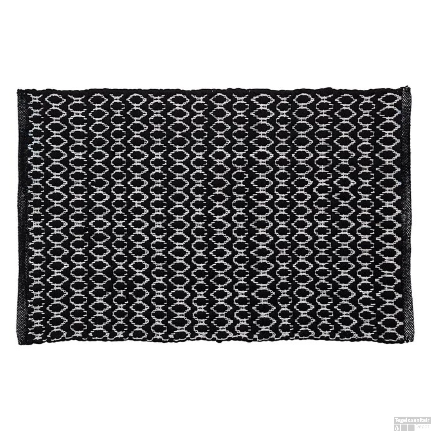 Badmat Sealskin Boho 60x90 Cm Polyester / Katoen Zwart 4 Badmat Sealskin Boho 60x90 Cm Polyester / Katoen Zwart - Afbeelding 2