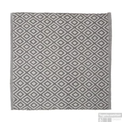 Badmat Sealskin Trellis 60x60 Cm Katoen Grijs