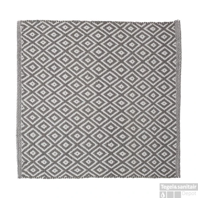 Badmat Sealskin Trellis 60x60 Cm Katoen Grijs 3 Badmat Sealskin Trellis 60x60 Cm Katoen Grijs