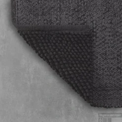 Badmat Sealskin Delhi 60x90 Cm Katoen Donkergrijs -Goedkope Stijl Baden Winkel 800109 sfeer