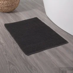 Badmat Sealskin Delhi 60x90 Cm Katoen Donkergrijs