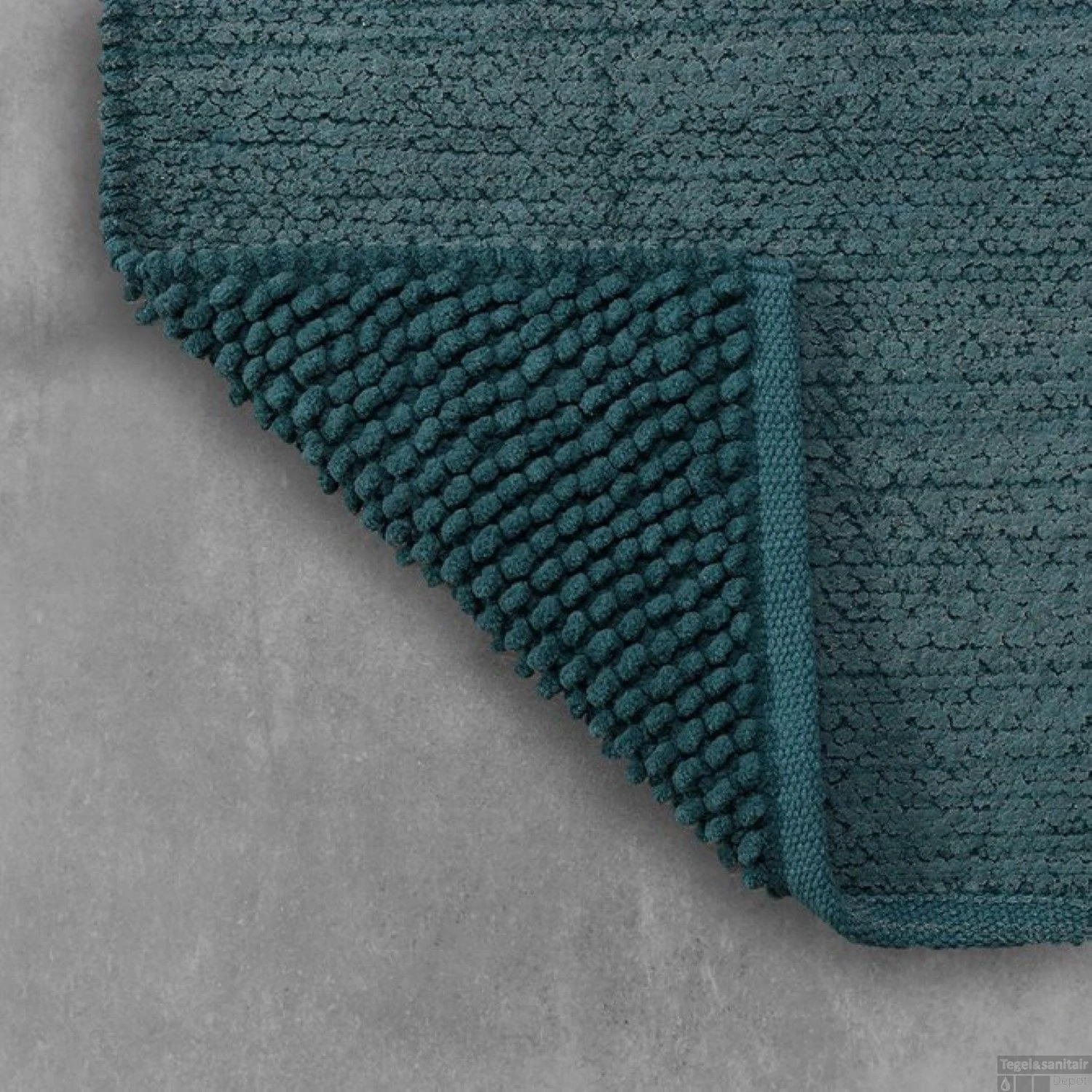 Badmat Sealskin Delhi 60x60 Cm Katoen Donkergroen 5 Badmat Sealskin Delhi 60x60 Cm Katoen Donkergroen - Afbeelding 3