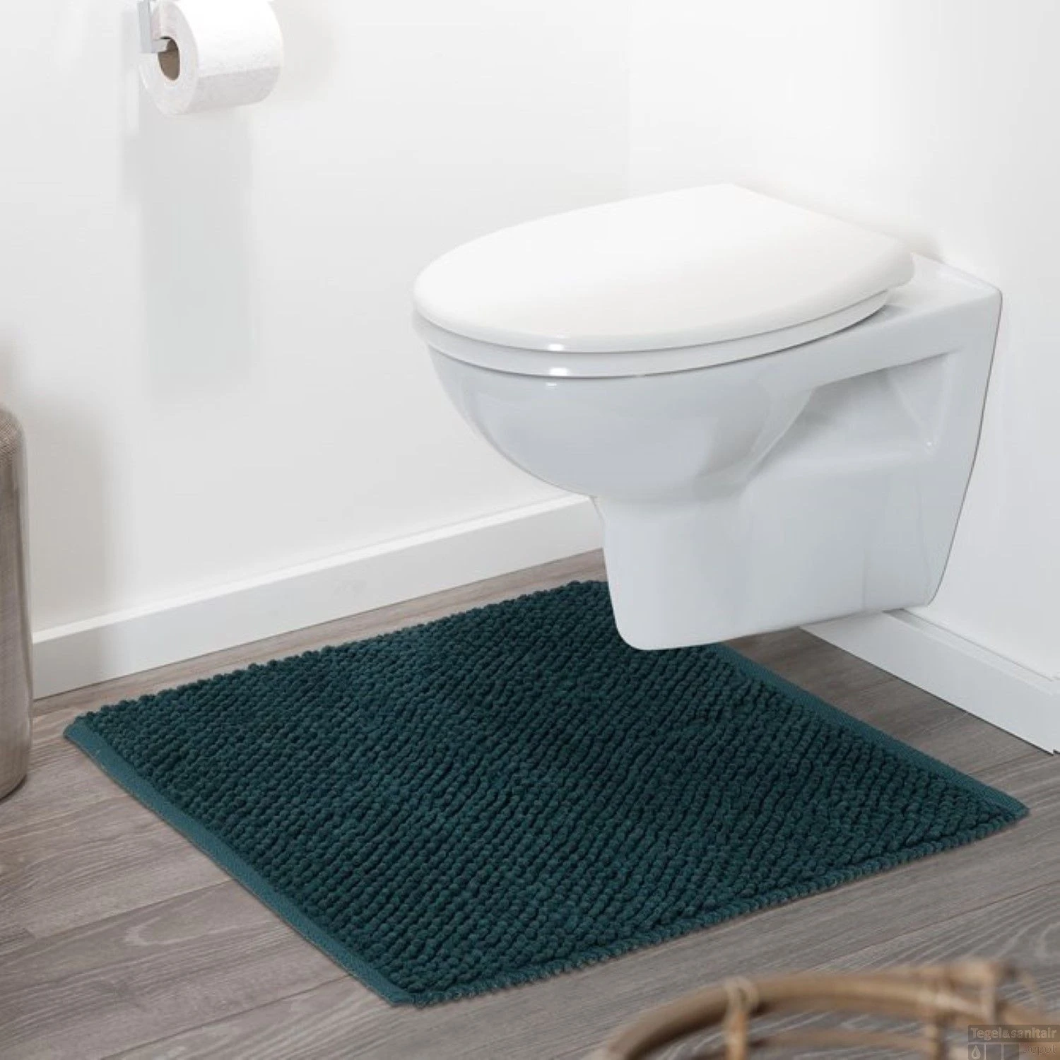 Badmat Sealskin Delhi 60x60 Cm Katoen Donkergroen 3 Badmat Sealskin Delhi 60x60 Cm Katoen Donkergroen