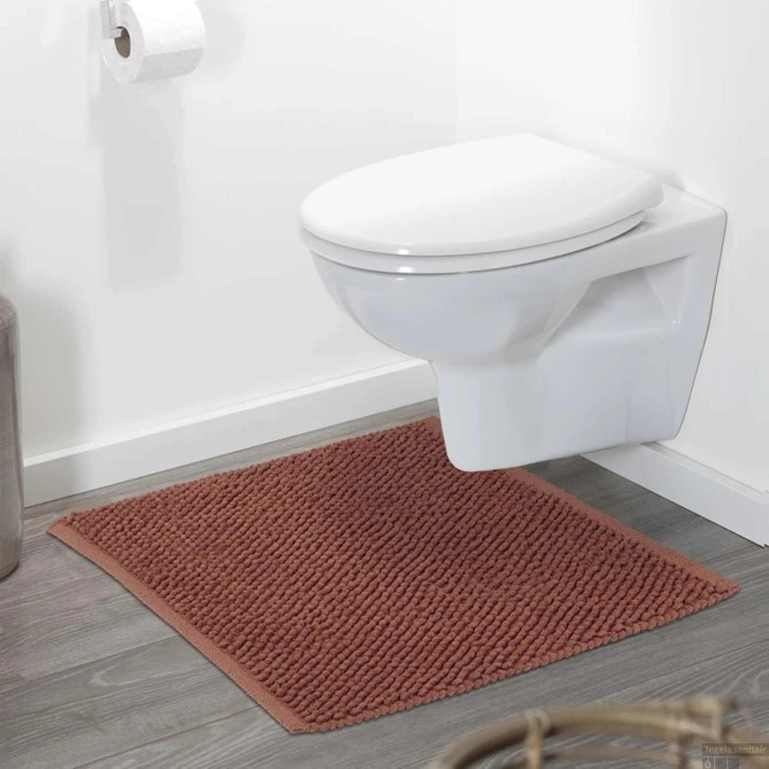 Badmat Sealskin Delhi 60x60 Cm Katoen Donkerroze 3 Badmat Sealskin Delhi 60x60 Cm Katoen Donkerroze