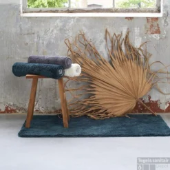 Badmat Sealskin Angora 70x140 Cm Polyester Donkergroen -Goedkope Stijl Baden Winkel 800117 sfeer 3