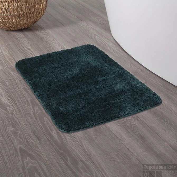 Badmat Sealskin Angora 60x90 Cm Polyester Donkergroen 3 Badmat Sealskin Angora 60x90 Cm Polyester Donkergroen