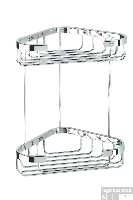 Geesa Basket Dubbele Hoekkorf Medium Chroom 3 Geesa Basket Dubbele Hoekkorf Medium Chroom