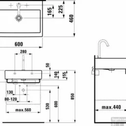 Laufen Living City Wastafel 60x46 Cm. Zonder Kraangat Wit 5 Laufen Living City Wastafel 60x46 Cm. Zonder Kraangat Wit -Goedkope Stijl Baden Winkel 84508