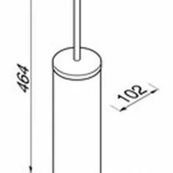 Geesa Nexx Closetborstelhouder Chroom -Goedkope Stijl Baden Winkel 85032