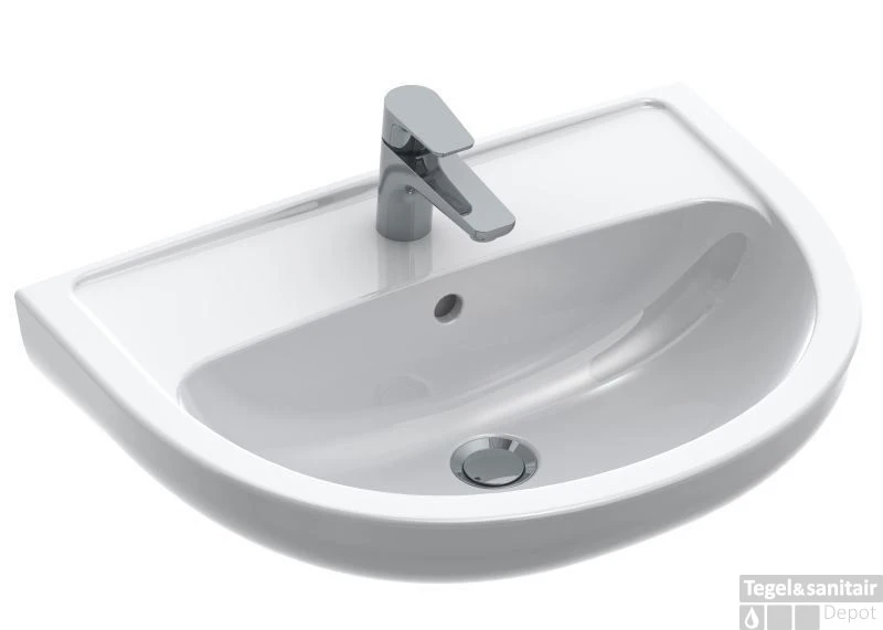 Gustavsberg Saval 2.0 Wastafel 60x45.5 Cm. Wit 3 Gustavsberg Saval 2.0 Wastafel 60x45.5 Cm. Wit