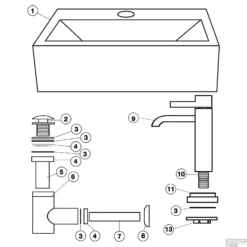 Fonteinset Differnz Brimo 13.5x35x30 Cm Keramiek Wit (inclusief Kraan Sifon En Afvoer) 7 Fonteinset Differnz Brimo 13.5x35x30 Cm Keramiek Wit (inclusief Kraan Sifon En Afvoer) -Goedkope Stijl Baden Winkel 8710735757408 09