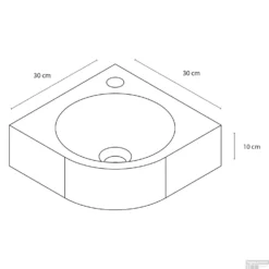 Fonteinset Differnz Cleo 30x30x10 Cm Bluestone Zwart 9 Fonteinset Differnz Cleo 30x30x10 Cm Bluestone Zwart -Goedkope Stijl Baden Winkel 8710735764031 08