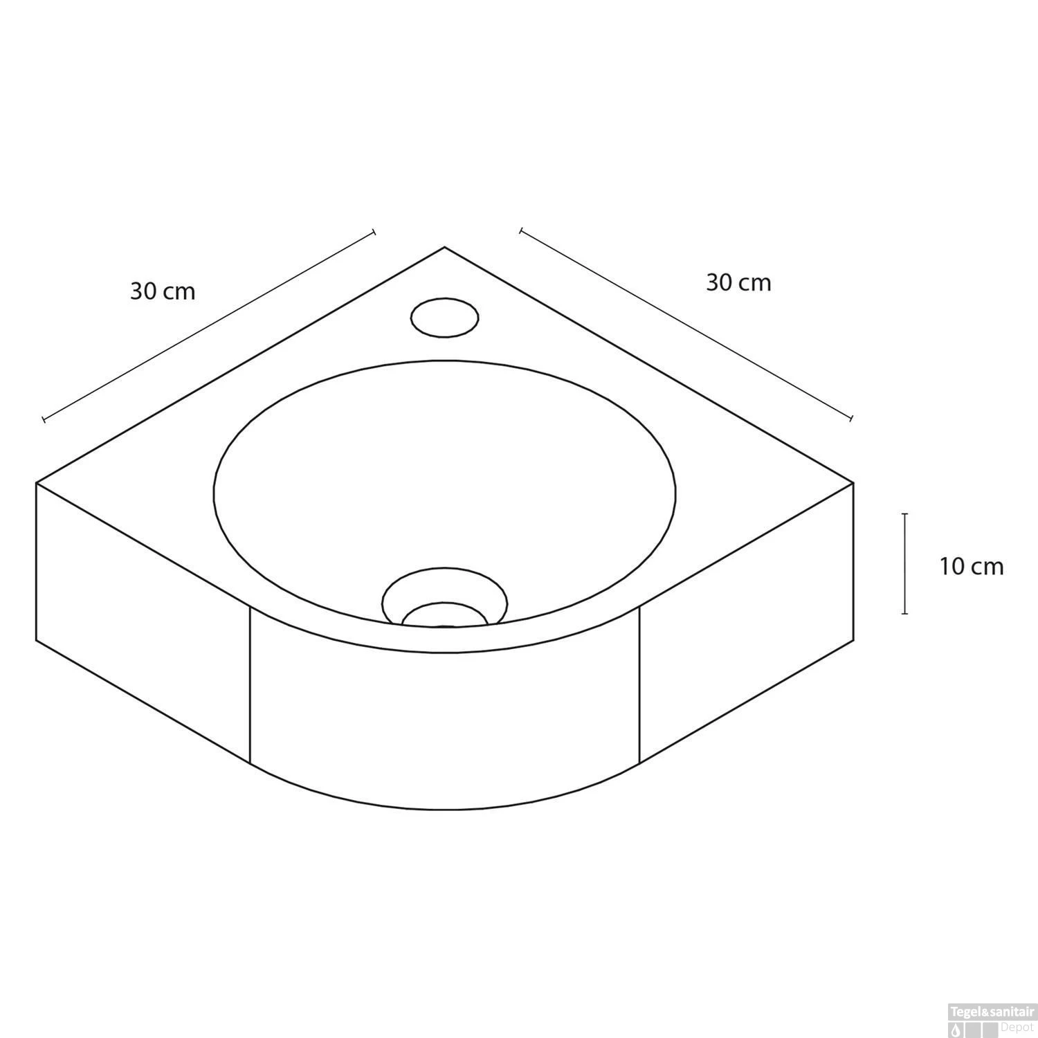 Fonteinset Differnz Cleo 30x30x10 Cm Bluestone Zwart 6 Fonteinset Differnz Cleo 30x30x10 Cm Bluestone Zwart - Afbeelding 4