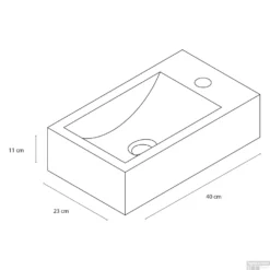 Fonteinset Differnz Patra 40x23x11 Cm Bluestone Zwart 7 Fonteinset Differnz Patra 40x23x11 Cm Bluestone Zwart -Goedkope Stijl Baden Winkel 8710735766905 08