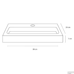 Fontein Differnz Flat Small 7x38x24 Cm Keramiek Wit 7 Fontein Differnz Flat Small 7x38x24 Cm Keramiek Wit -Goedkope Stijl Baden Winkel 8710735770704 08