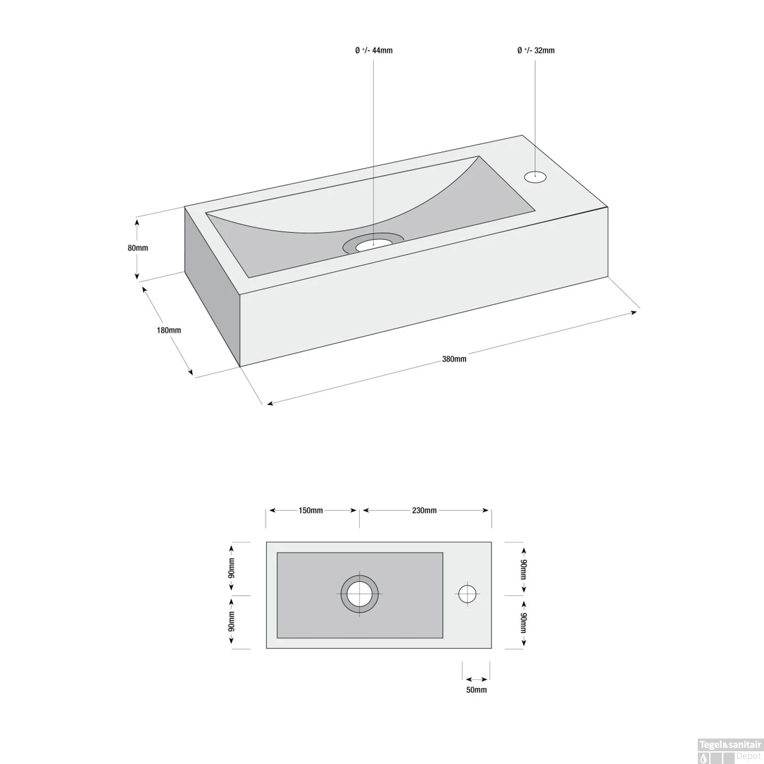 Fonteinset Boss & Wessing Oskar Natuursteen Eénhendelkraan En Sifon 38x18x8 Cm Mat Zwart 7 Fonteinset Boss & Wessing Oskar Natuursteen Eénhendelkraan En Sifon 38x18x8 Cm Mat Zwart - Afbeelding 5