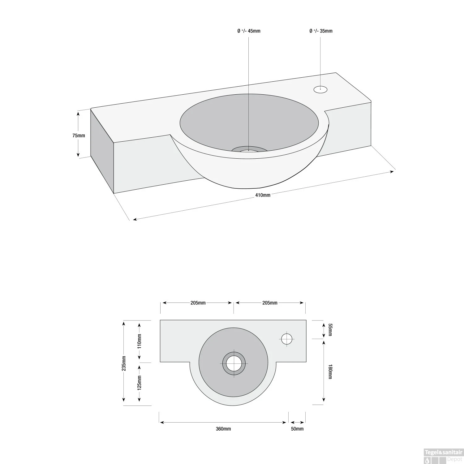 Fonteinset Boss & Wessing Julie Keramiek Inclusief Eénhendelkraan En Sifon 40x23x8 Cm Wit 5 Fonteinset Boss & Wessing Julie Keramiek Inclusief Eénhendelkraan En Sifon 40x23x8 Cm Wit - Afbeelding 3