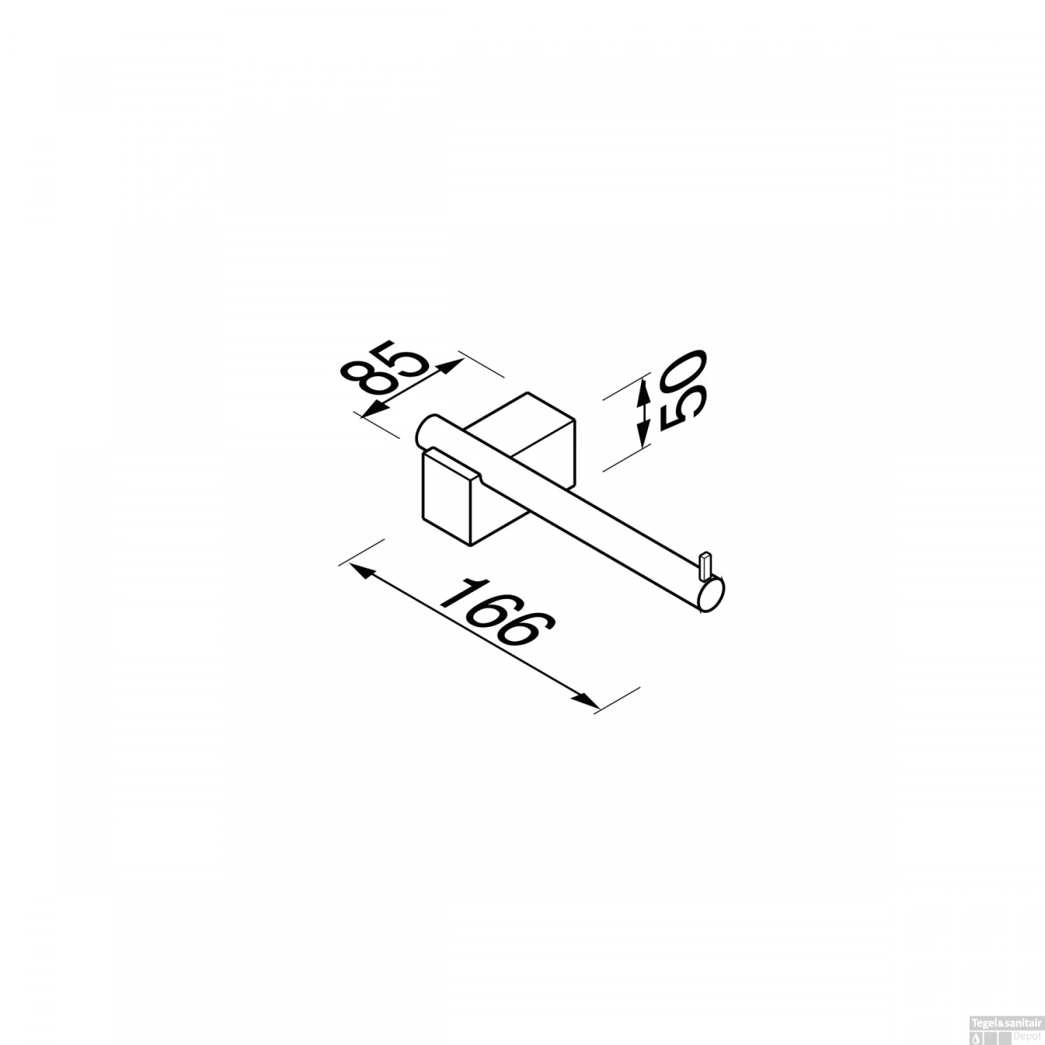 Geesa Nexx Reserve / Closetrolhouder Zonder Klep Chroom 4 Geesa Nexx Reserve / Closetrolhouder Zonder Klep Chroom - Afbeelding 2