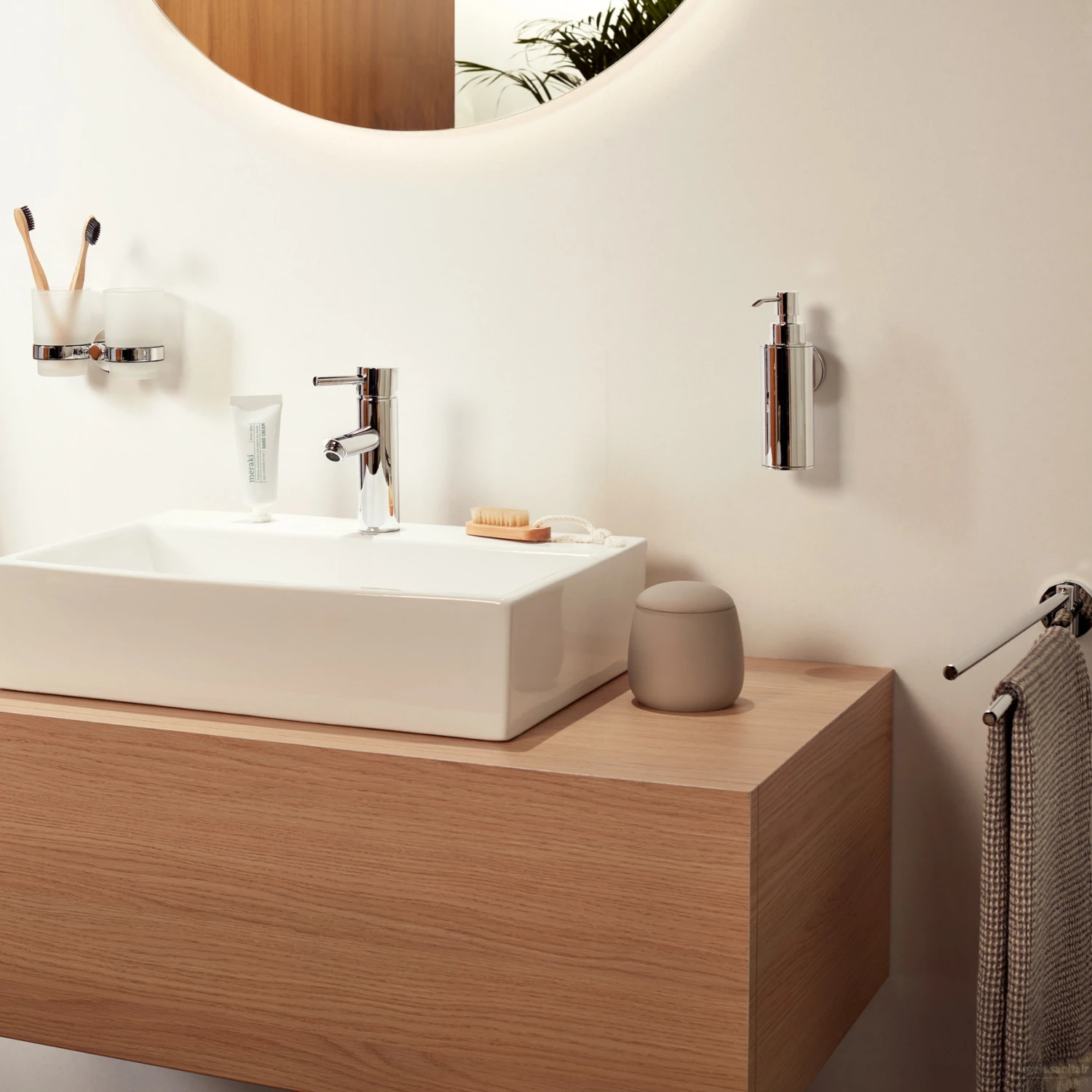 Zeepdispenser Haceka Kosmos Metaal Chroom 4 Zeepdispenser Haceka Kosmos Metaal Chroom - Afbeelding 2