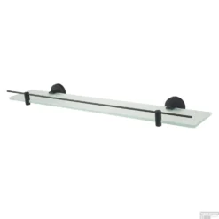 Planchet Haceka Kosmos Glas 60x10 Cm Mat Zwart