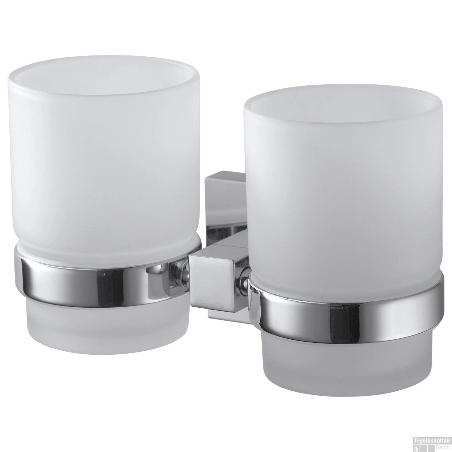 Glashouder Dubbel Haceka Mezzo Chroom 3 Glashouder Dubbel Haceka Mezzo Chroom