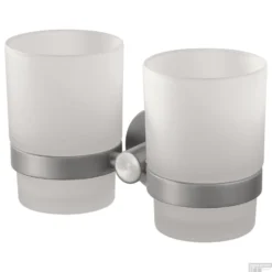 Dubbele Glashouder Haceka Kosmos Tec Mat Chroom