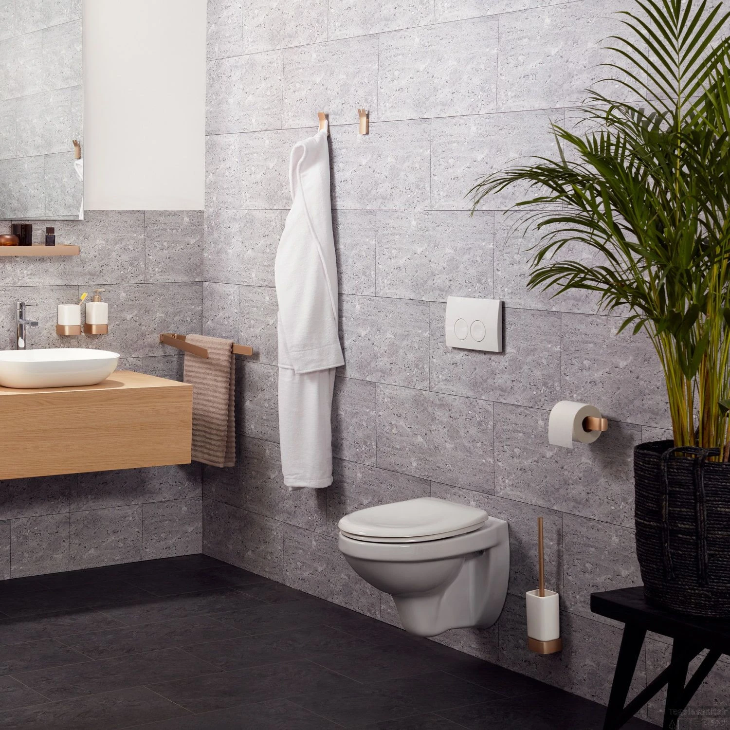 Toiletborstelset Haceka Aline Gold 41,4 Cm Aluminium Mat Goud 4 Toiletborstelset Haceka Aline Gold 41,4 Cm Aluminium Mat Goud - Afbeelding 2