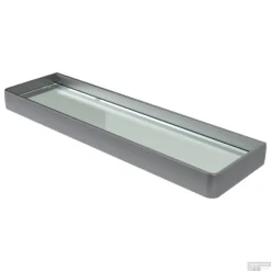 Planchet Haceka Aline Grey 46x3,5 Cm Aluminium Mat Grijs