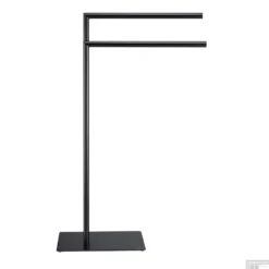 Handdoekrek Sealskin Tube 2-armig Vrijstaand Zwart -Goedkope Stijl Baden Winkel 8720553004233 3